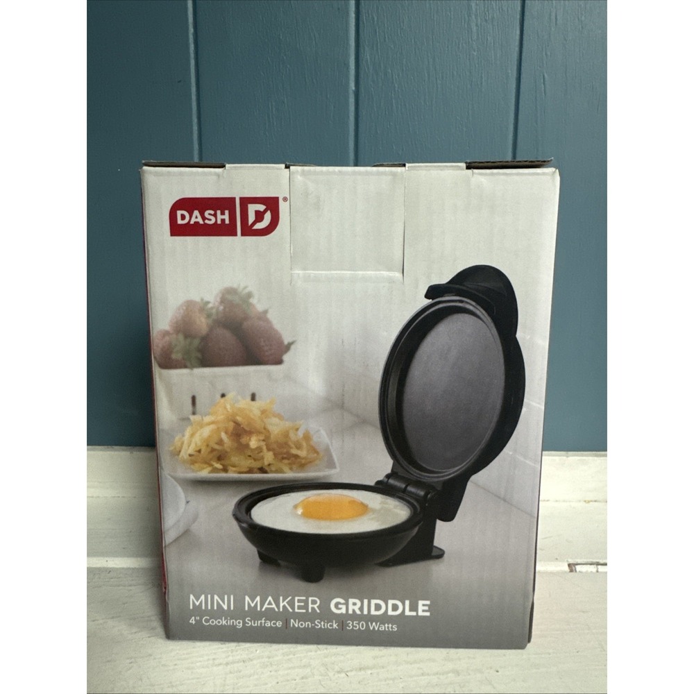 Dash Maker Mini Round‎ Electric Griddle Machine For Individual Pancakes Black